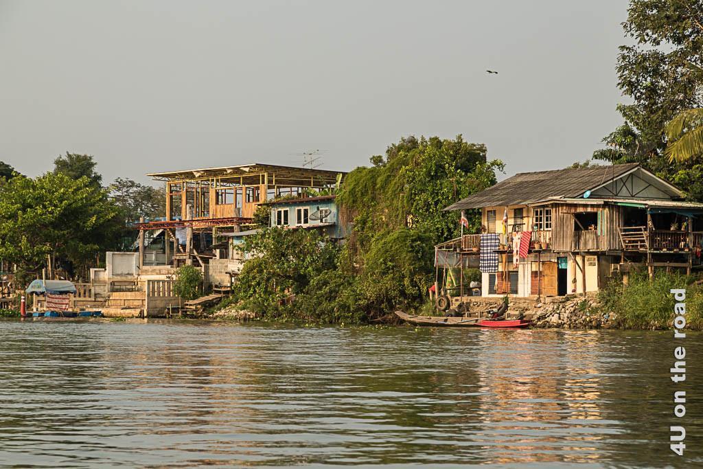 Bild Häuser entlang des Flusses, Ayutthaya