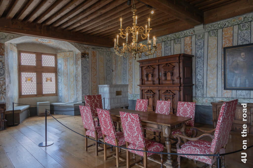 Saal der Landvögte im Schloss Gruyères