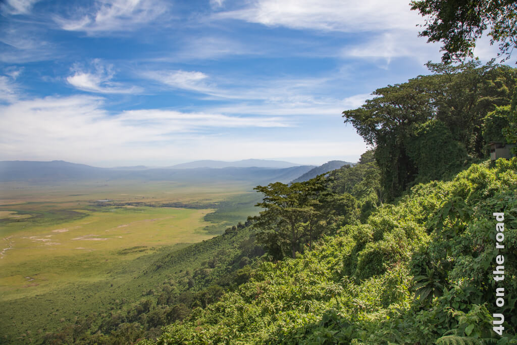 Blick in den Ngorongoro Krater - Reiseplanung Tansania