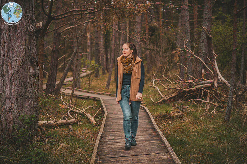 Marielle im Zauberwald des Naturschutzgebietes Trollskogen auf Öland