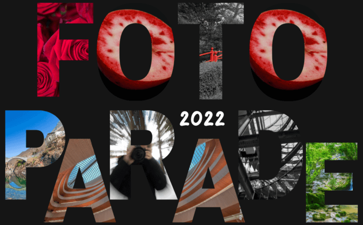 Fotoparade 2022 mit Bildern in Buchstabenform als Feature Bild