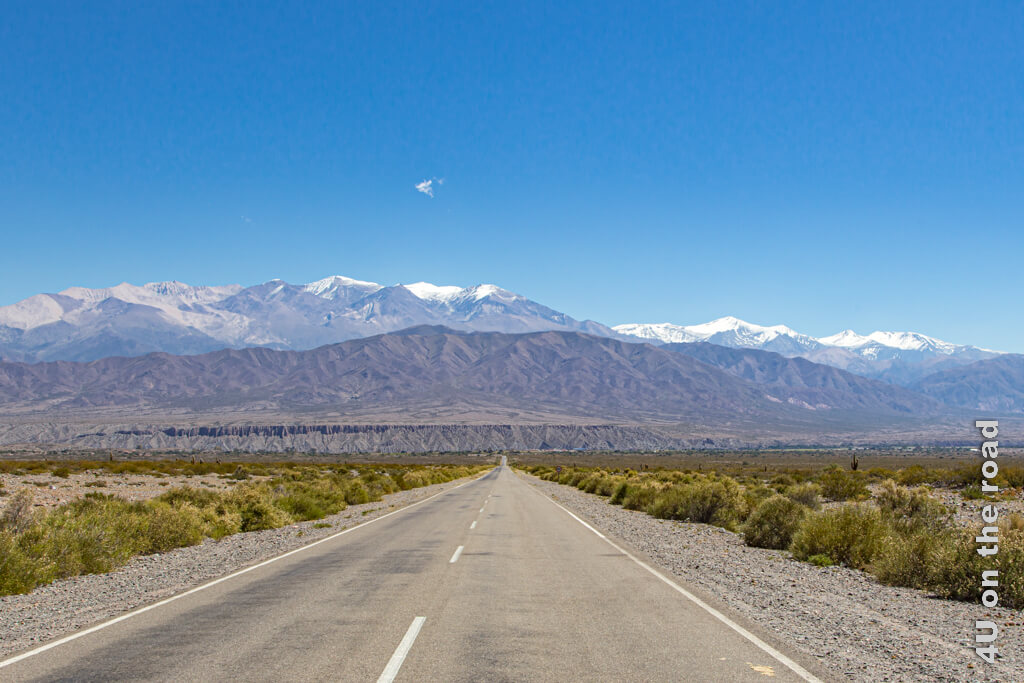 Blick auf die Nevada de Cachi, an deren Fuss sich der Ort Cachi befindet. Wir halten kurz auf unserem Weg zum Parque Nacional Los Cardones.