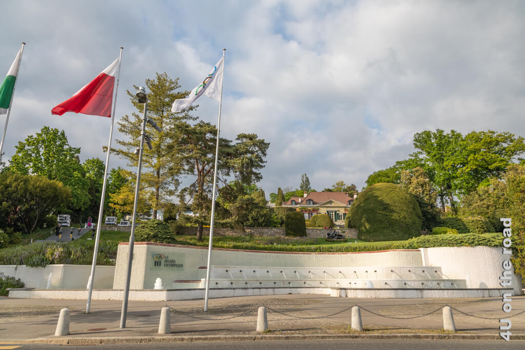 Das Olympiamuseum und der Park gehören zu den bekanntesten Sehenswürdigkeiten von Lausanne.