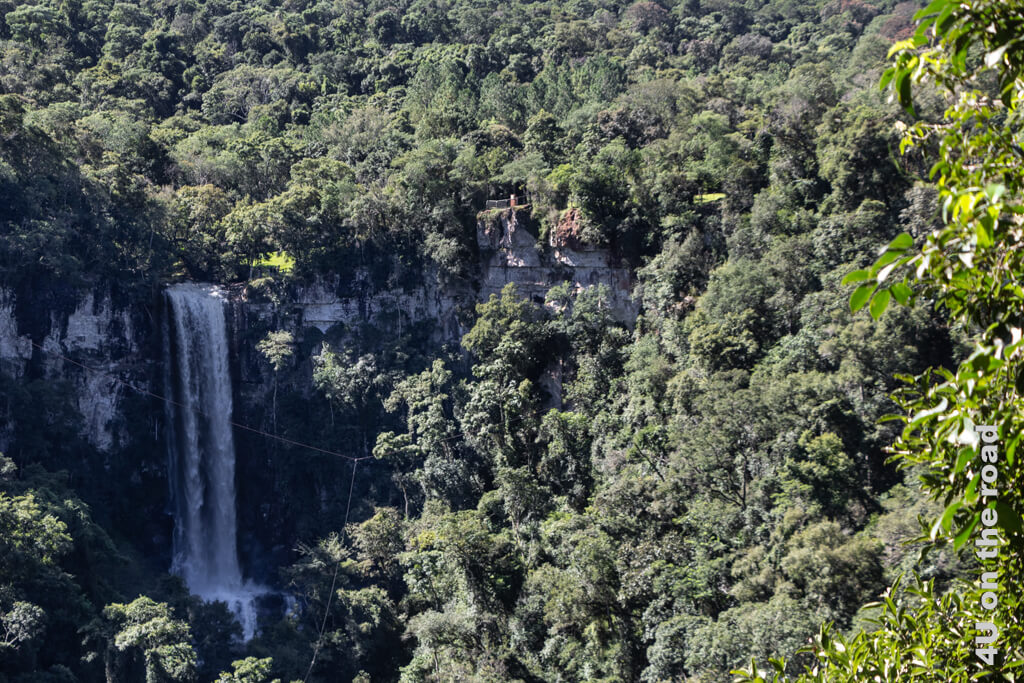 Der Salto Encantado ist nach den Wasserfällen von Iguazu sicher kein besonderer Wasserfall. 