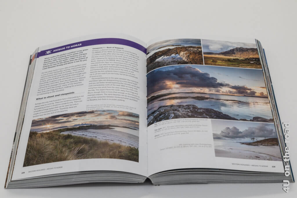 Aufgeschlagenes Buch Photographing Scotland