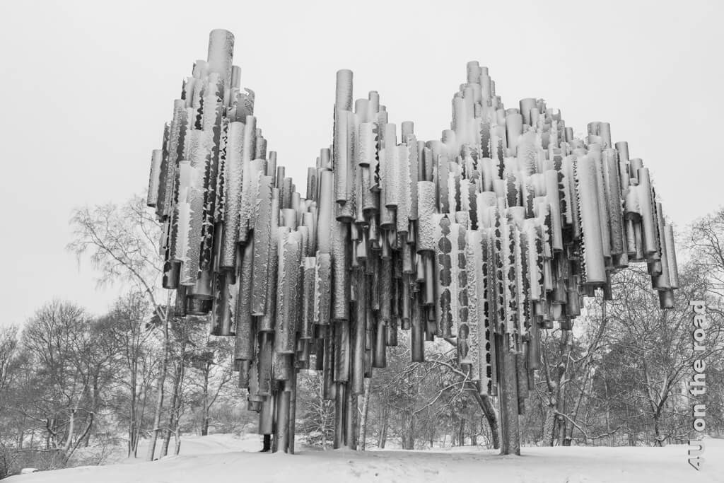 Die Kategorie modern bei der FoPa 2023 habe ich mit einem Bild des Sibelius Denkmals im Winter mit Schnee gefüllt.