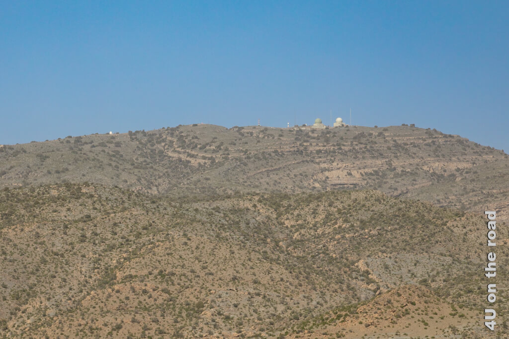 Die Radaranlage auf dem Jebel Shams